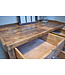 Oude houten werkbank / dressoir