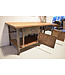 Industrial sideboard with mesh