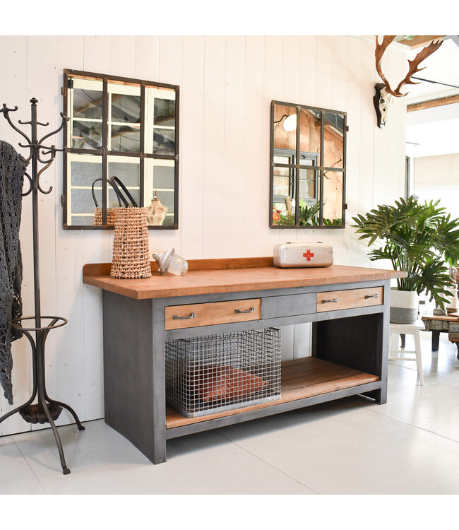 Vintage steel sideboard