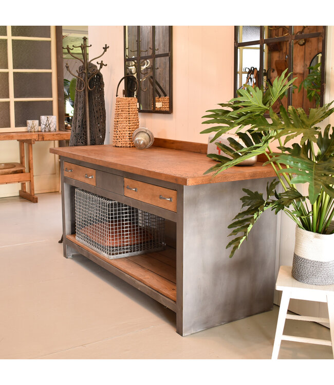 Vintage steel sideboard