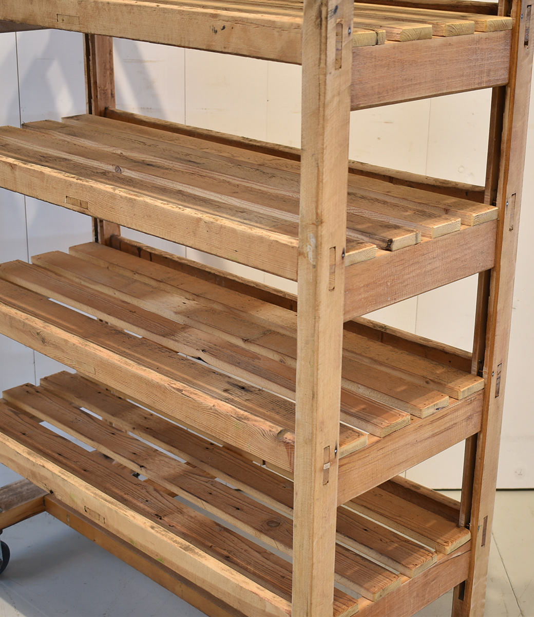 Vintage shoe rack - transport cart - wine rack - Oldwood - the ...