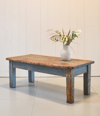 Industrial wooden coffee table