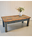 Industrial wooden coffee table