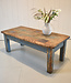 Industrial wooden coffee table