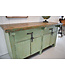 Oude werkbank - industrieel dressoir