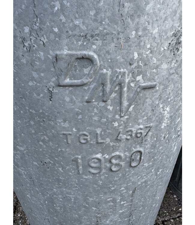 Old original zinc trash can | Bucket