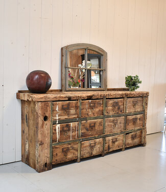 Oldwood Oude houten dressoir met lades