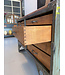 Industrial wood and steel chest of drawers