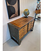 Vintage cabinet with drawers in wood and steel