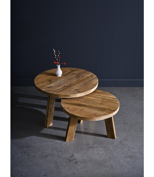 Runder Couchtisch aus Holz