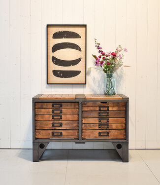 Oldwood industrial sideboard / chest of drawers