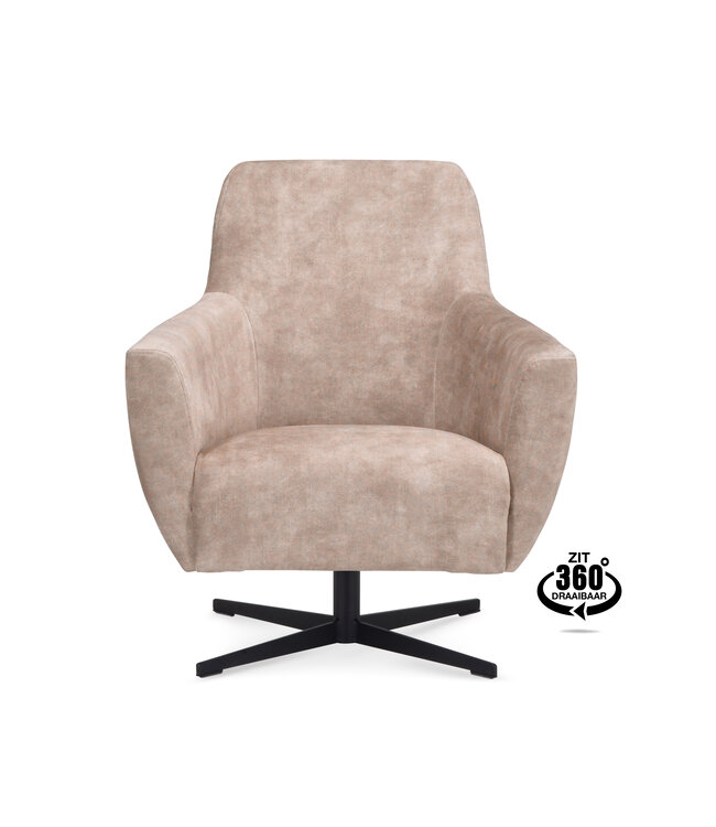 Miami Adore Sand armchair - swiveling