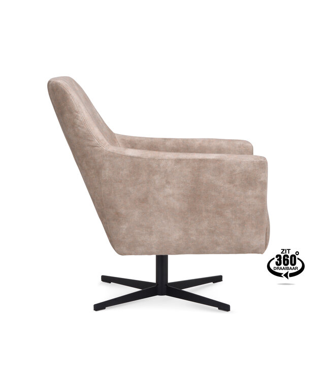 Fauteuil Miami Adore Sand  - draaibaar
