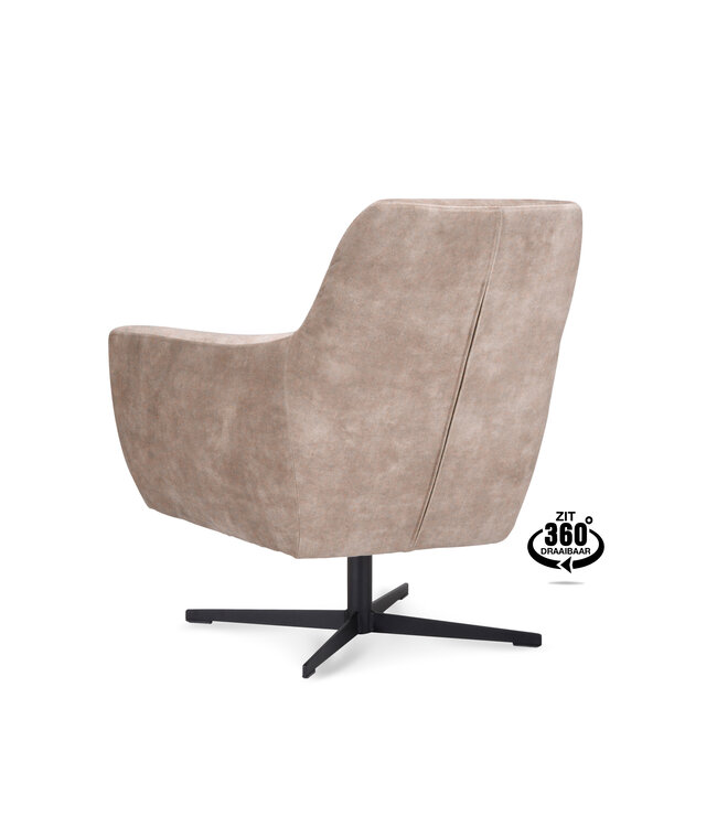 Fauteuil Miami Adore Sand  - draaibaar