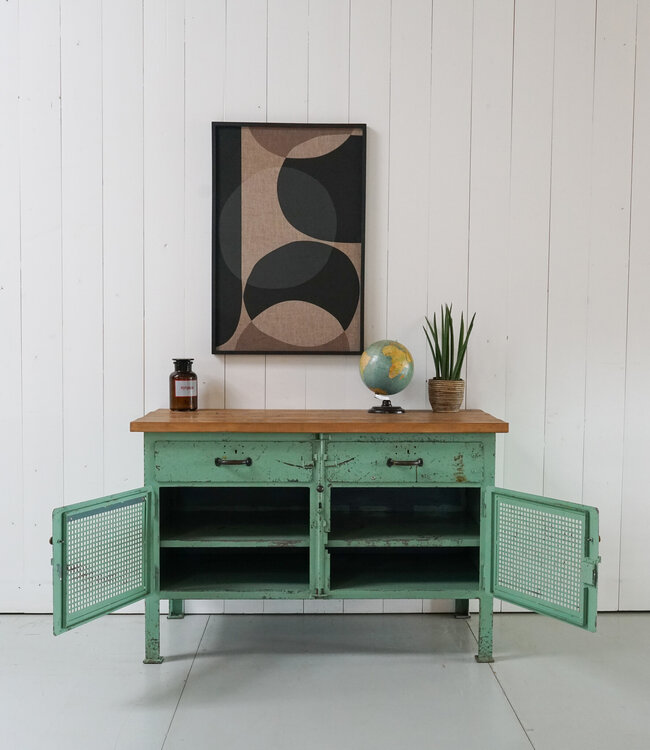 Vintage werkbank - dressoir