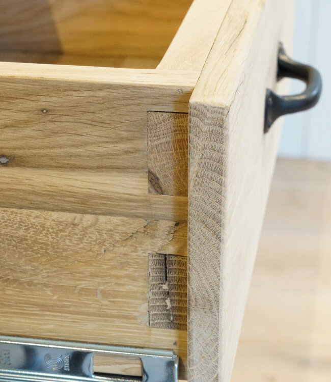 Kitchen island old oak - Custom made