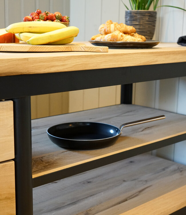 Kitchen island old oak - Custom made