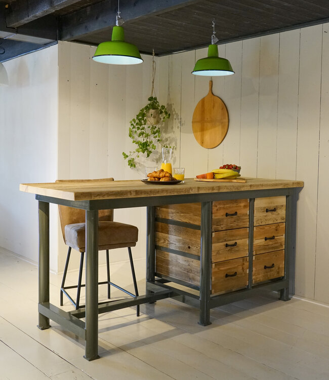 Custom-made kitchen island