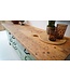 Green vintage wooden workbench   - Copy