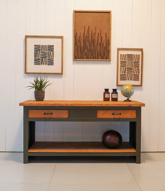 werkbank Reserviert | Vintage Werkbank - Sideboard