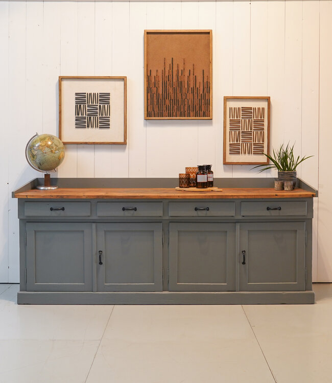 Industrial sideboard made of wood