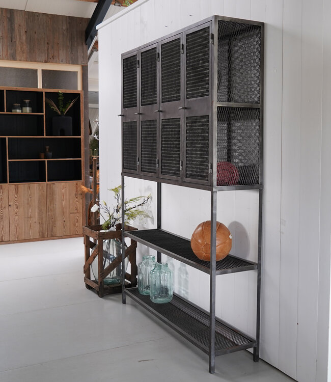 Industrieller Gitterschrank