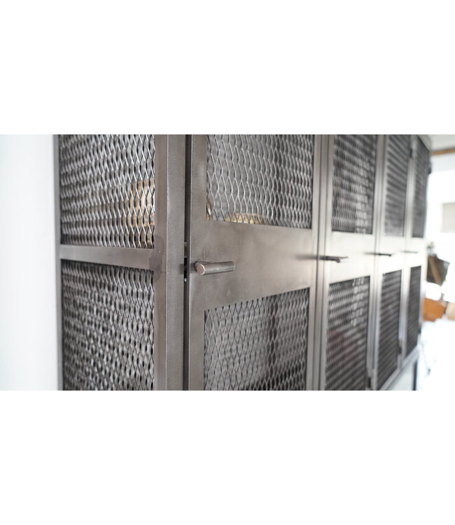Industrial mesh cabinet