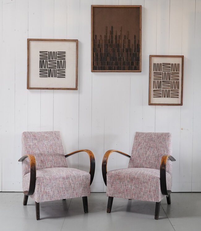 Vintage Halabala fauteuils