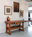 Vintage houten werkbank