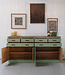 Vintage wooden sideboard with drawers