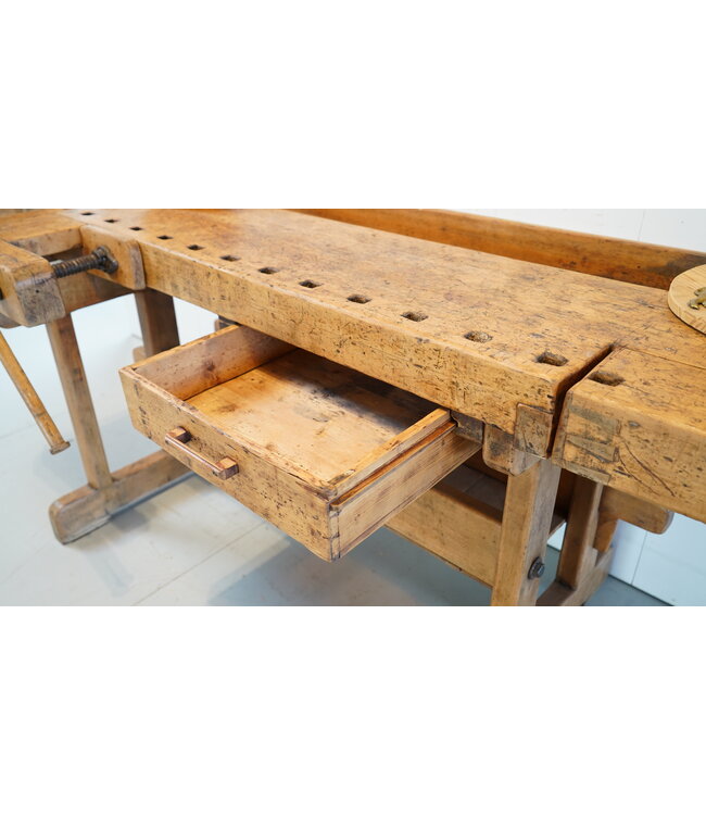 Vintage Werkbank aus Holz