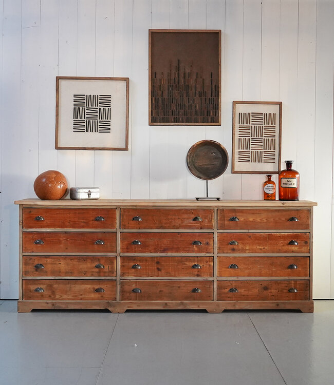 Wooden sideboard with drawers