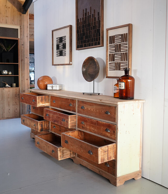 Wooden sideboard with drawers