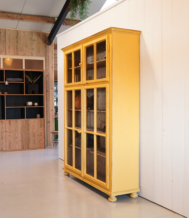 Wooden dresser - yellow