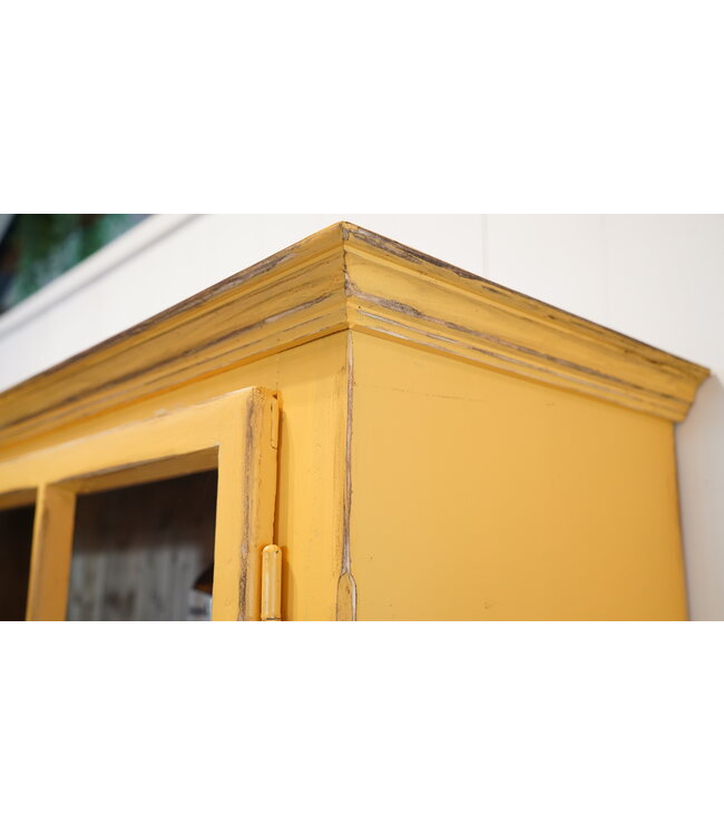 Wooden dresser - yellow