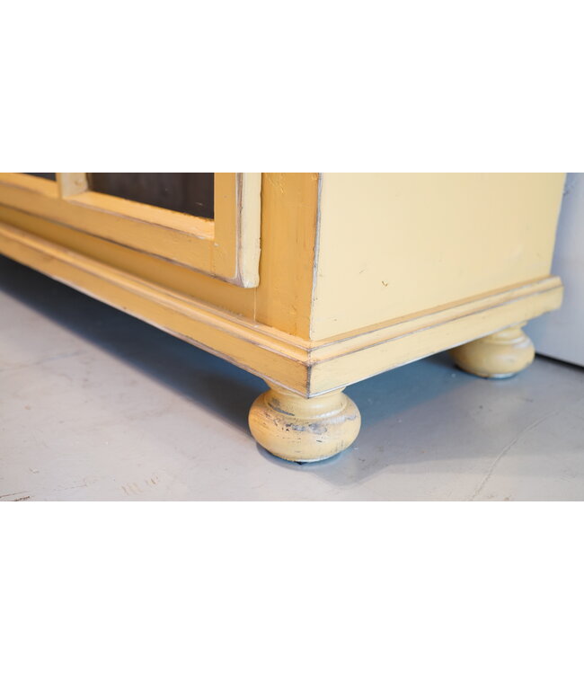 Wooden dresser - yellow