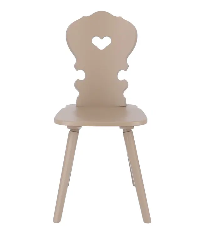 Vienna wooden chair taupe - Jan Kurtz