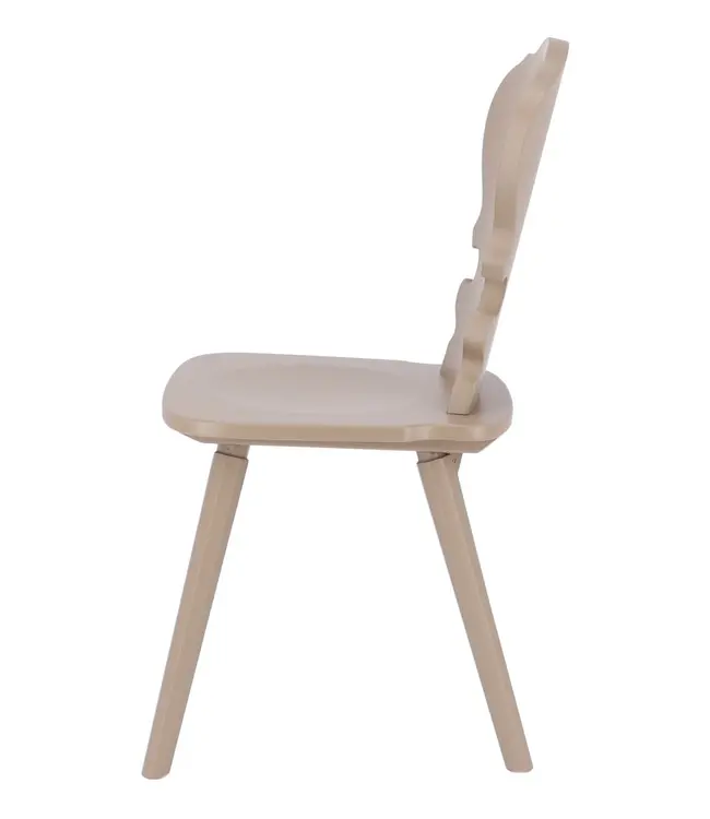 Vienna wooden chair taupe - Jan Kurtz