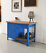 Vintage werkbank blauw