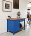 Industriele werkbank blauw