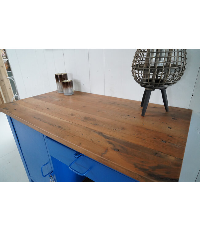 Industrial workbench blue