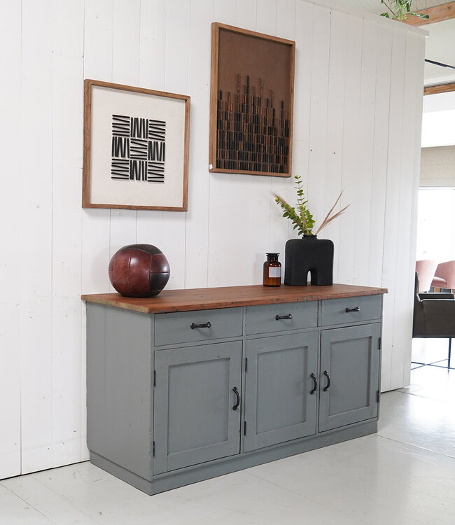 industrial wooden sideboard