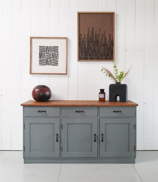 industrial wooden sideboard