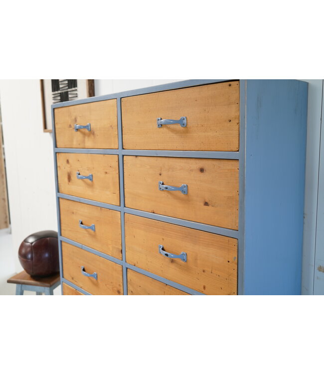 Vintage ladekast grijs