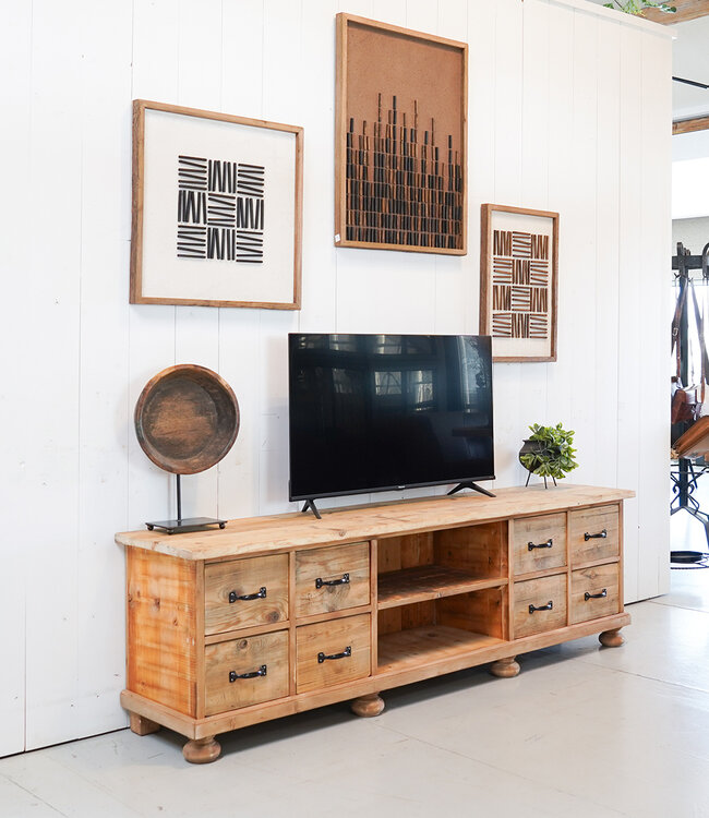 Pine TV cabinet