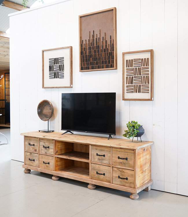 Pine TV cabinet