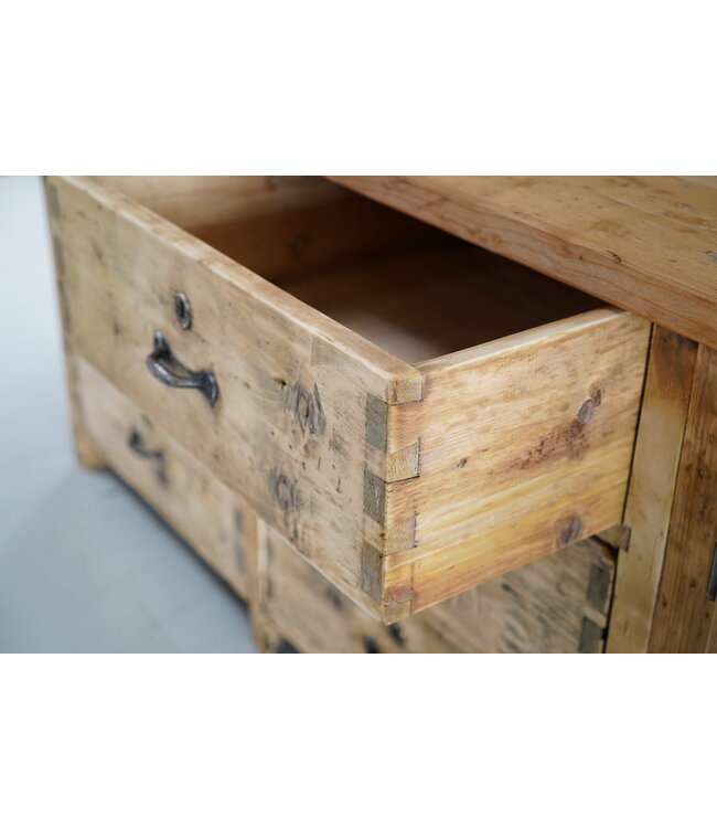 Industriële houten werkbank