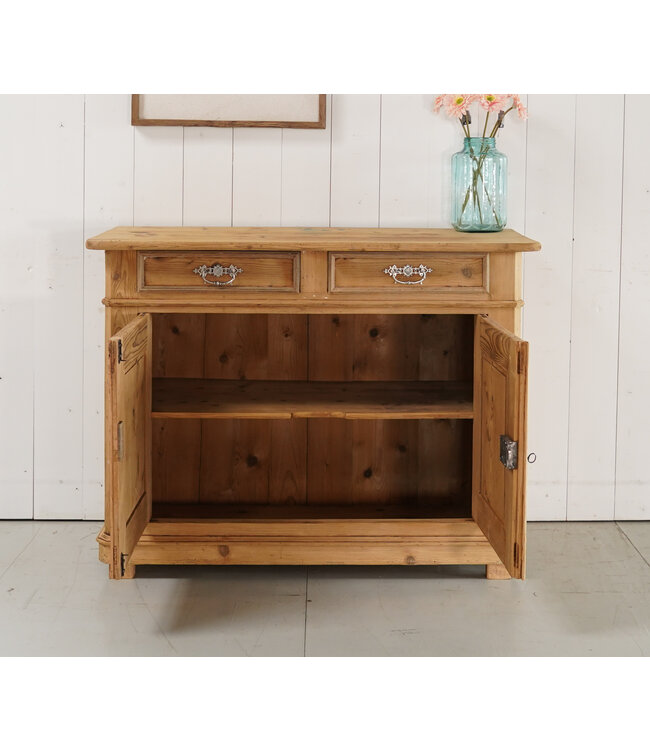 Vintage pine cabinet with drawers