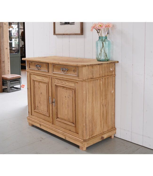 Vintage pine cabinet with drawers