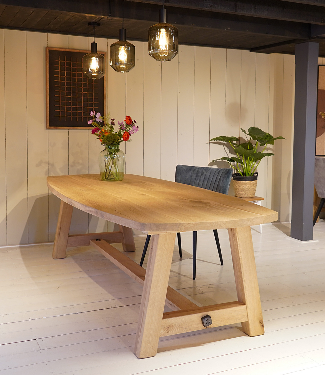 Houten eettafel Eindhoven| Massief Eikenhout | Maatwerk - Oldwood de ...